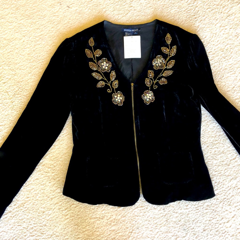 Little black velvet jacket